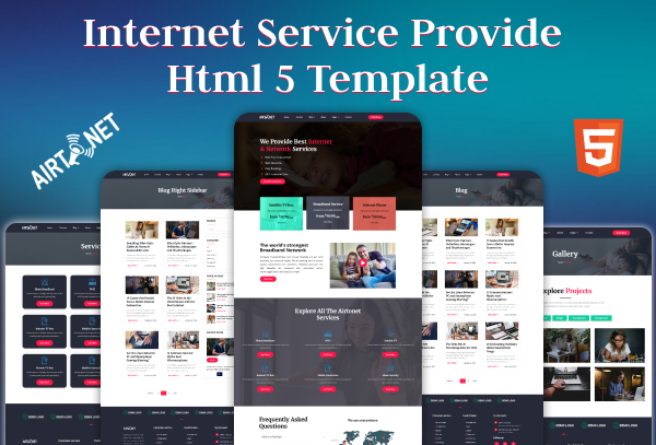 Airtonet - Internet Service Provide Html5 Template