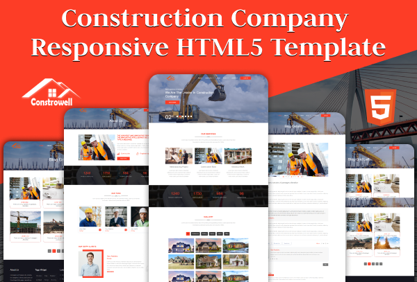 Constrowell - Construction Company Responsive HTML5 Template