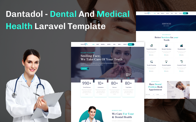 Dantadol - Medical Health Laravel Template