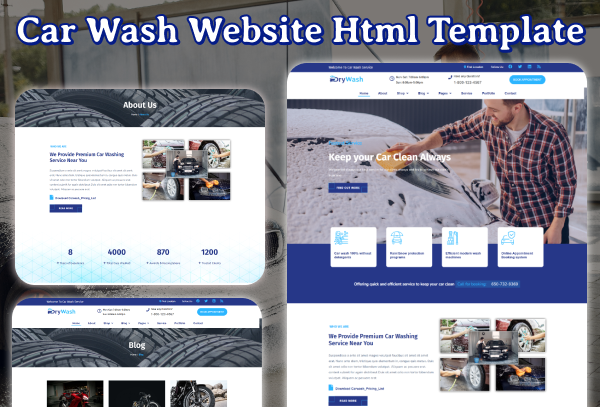 Drywash – Modern Car Wash & Auto Detailing HTML Template