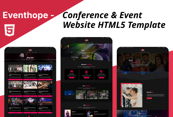 Eventhope – Premium Conference & Event HTML Website Template
